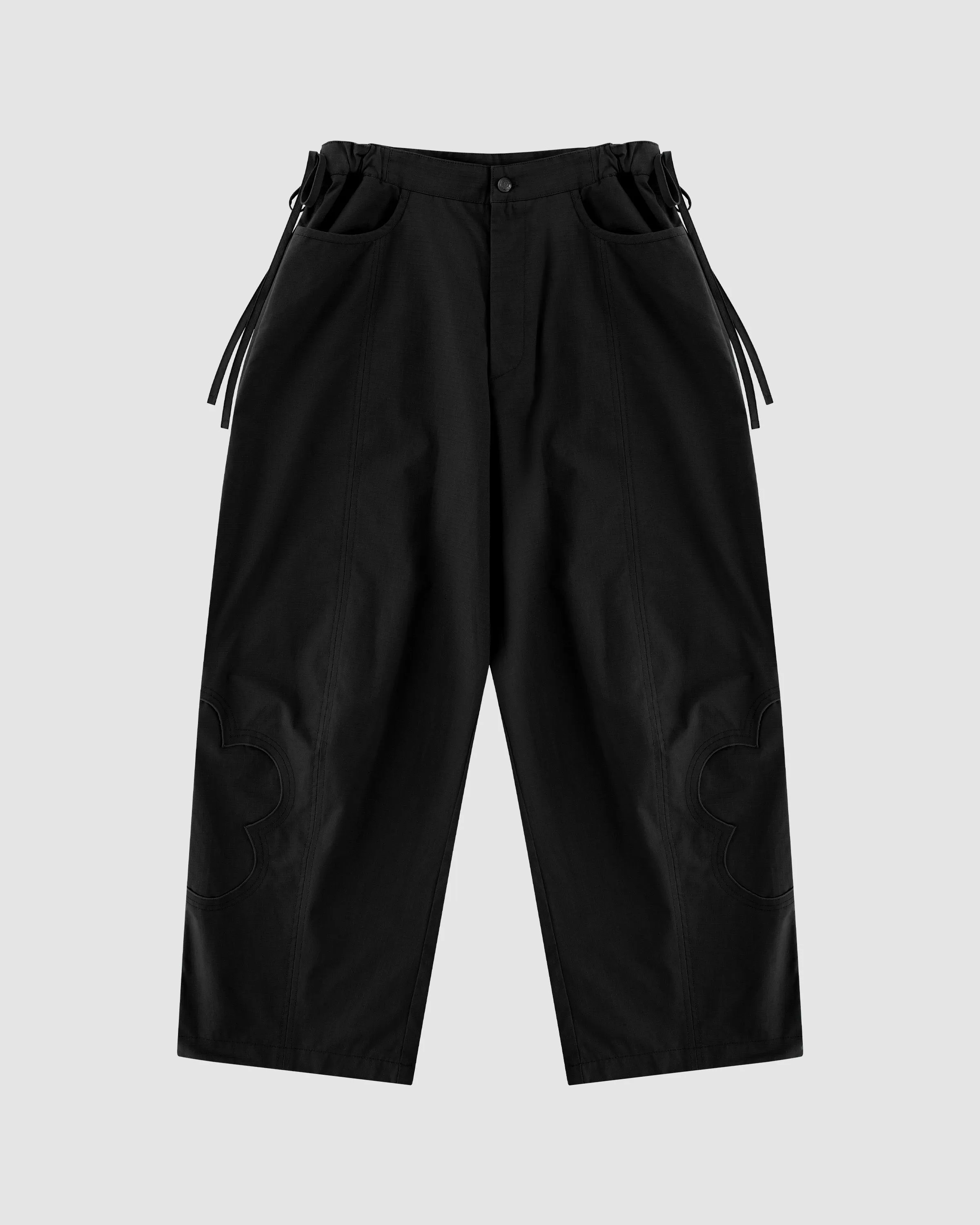 BLACK MOCHI RIPSTOP TROUSERS