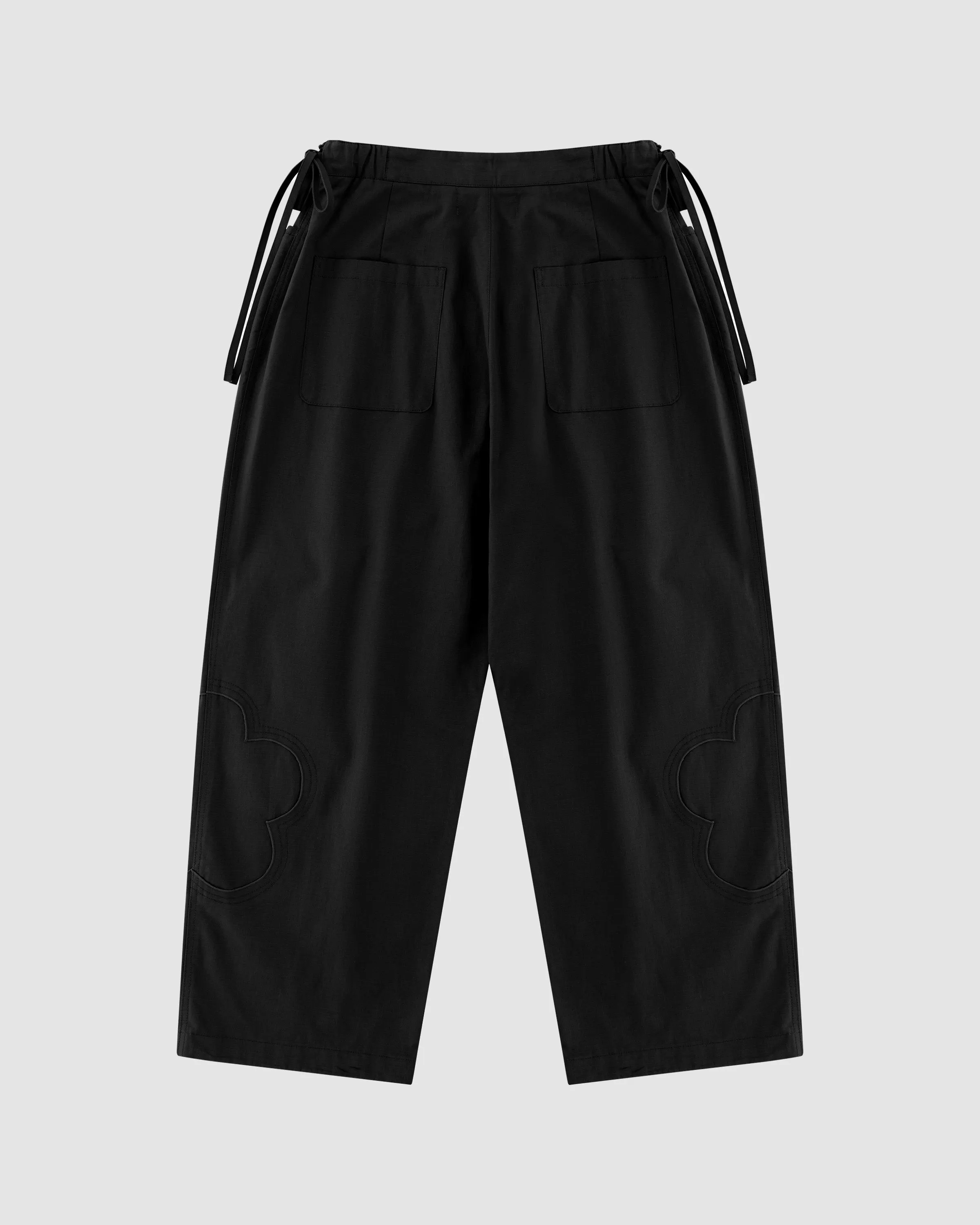 BLACK MOCHI RIPSTOP TROUSERS