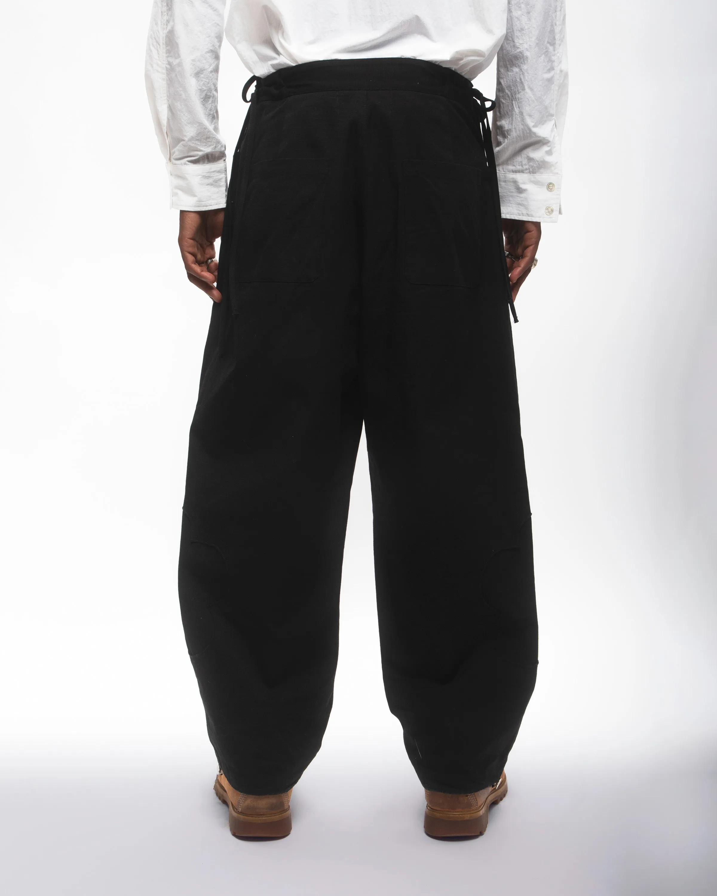BLACK MOCHI RIPSTOP TROUSERS