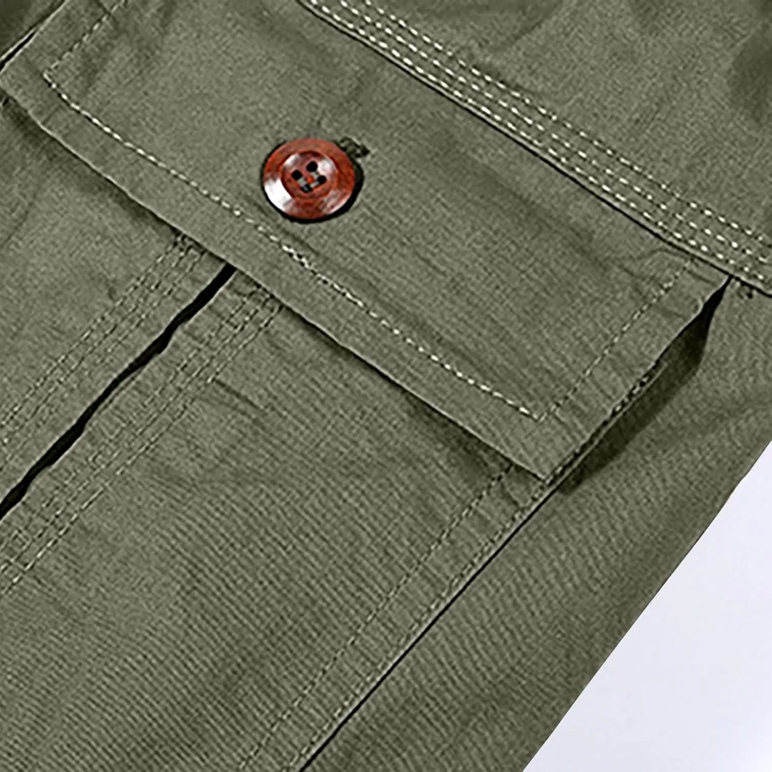 Capri Pants for Men Relaxed Fit Cargo Pants Light Summer Pants Cotton Beach Pants Hiking Fishing Pants for Men