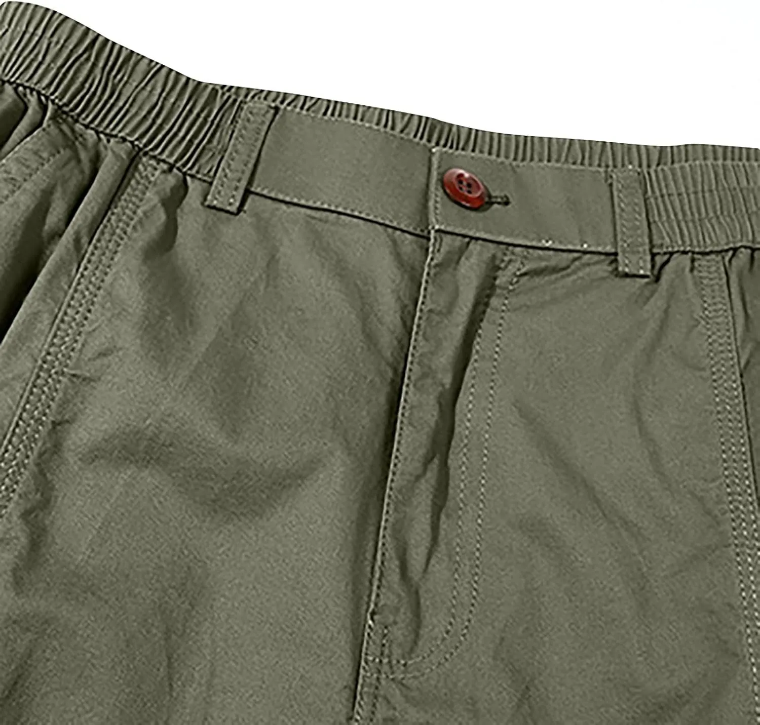 Capri Pants for Men Relaxed Fit Cargo Pants Light Summer Pants Cotton Beach Pants Hiking Fishing Pants for Men
