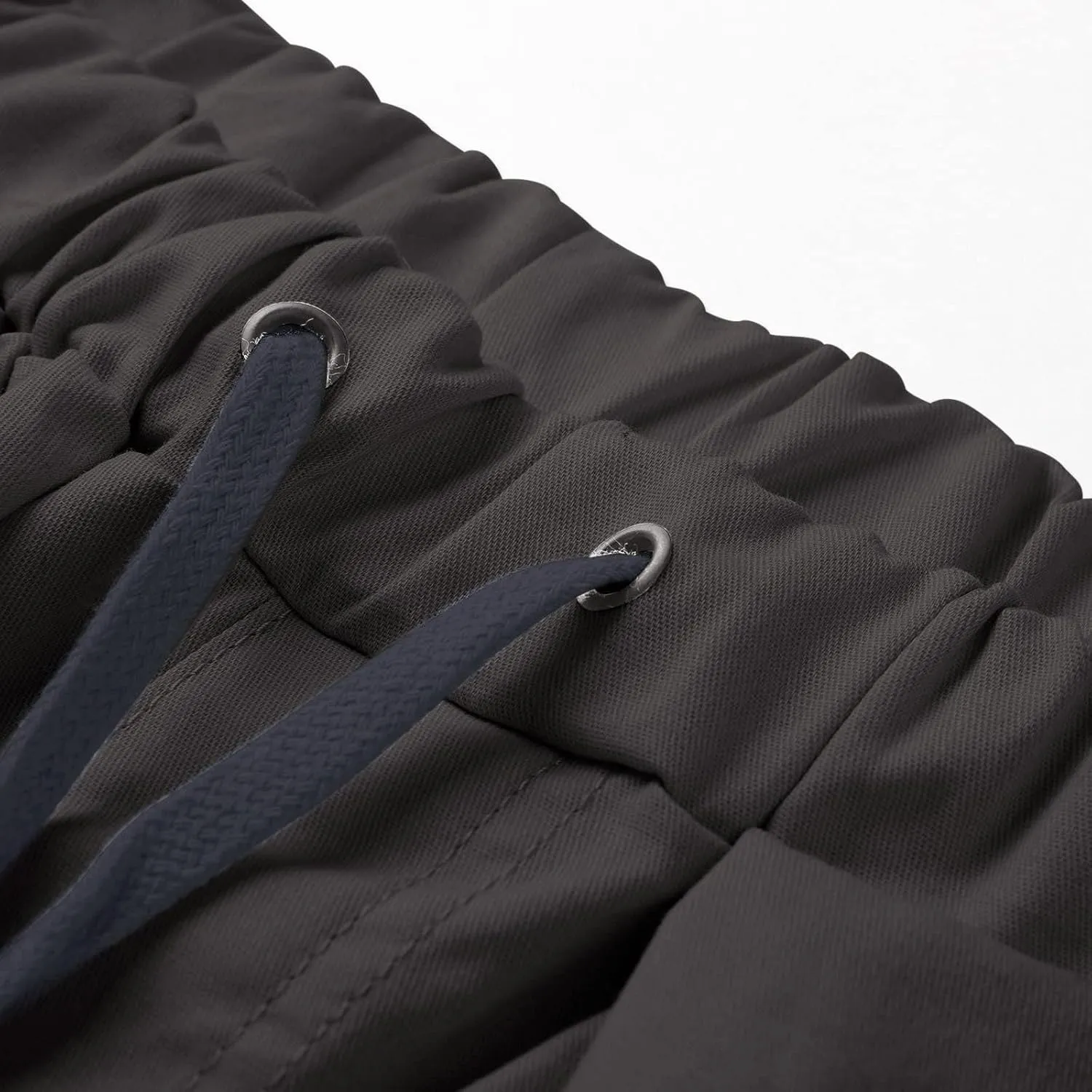 Cargo Pants for Men Big and Tall Men's Heavyweight Fleece Cargo Sweatpants Stretch Elastic Waist Jogger Sports Pants