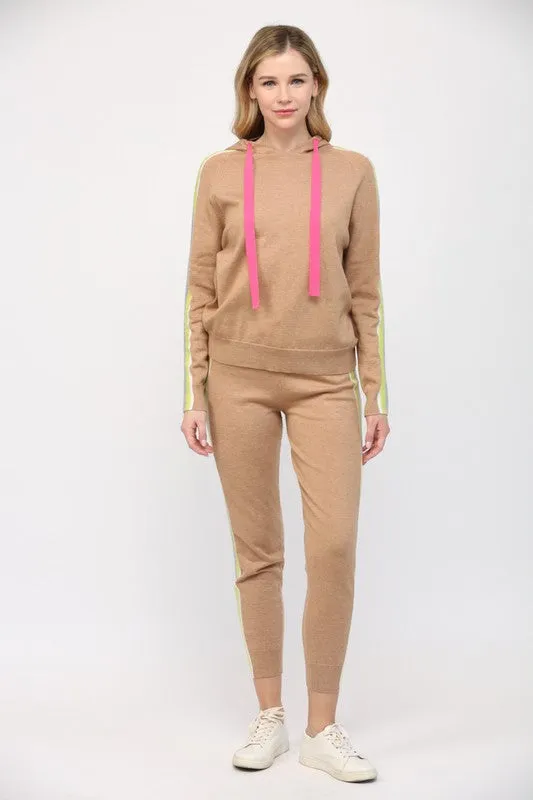 Colorful Stripe Knit Pants