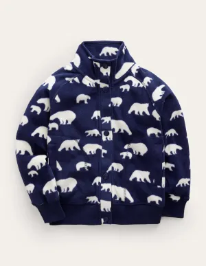 Cosy Fleece-Navy Polar Bears