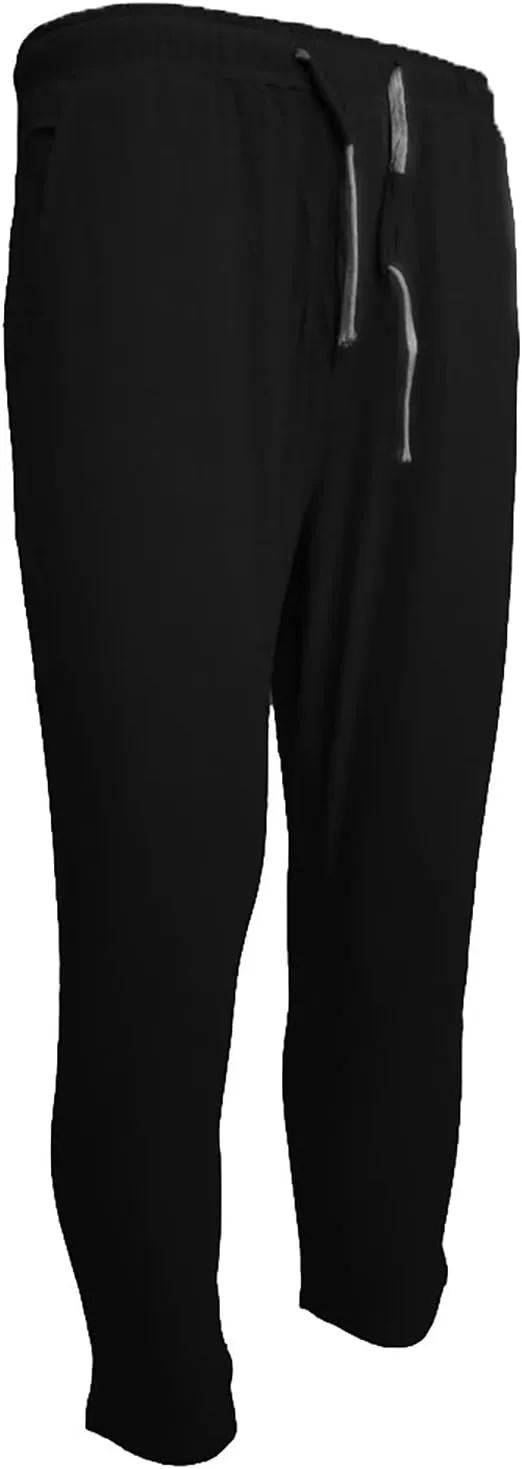 Ctreela Summer Lightweight Jogger Casual Pants for Men Big & Tall Drawstring Slim Fit Sweatpants Solid Workout Running Pants