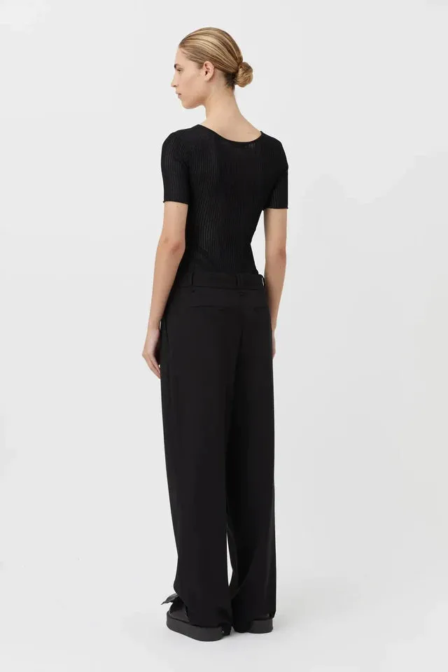 Delaney Knit Bodysuit Black