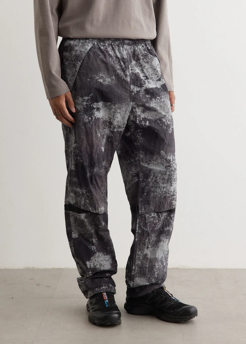 Dissolving Grid Camo Track Pants