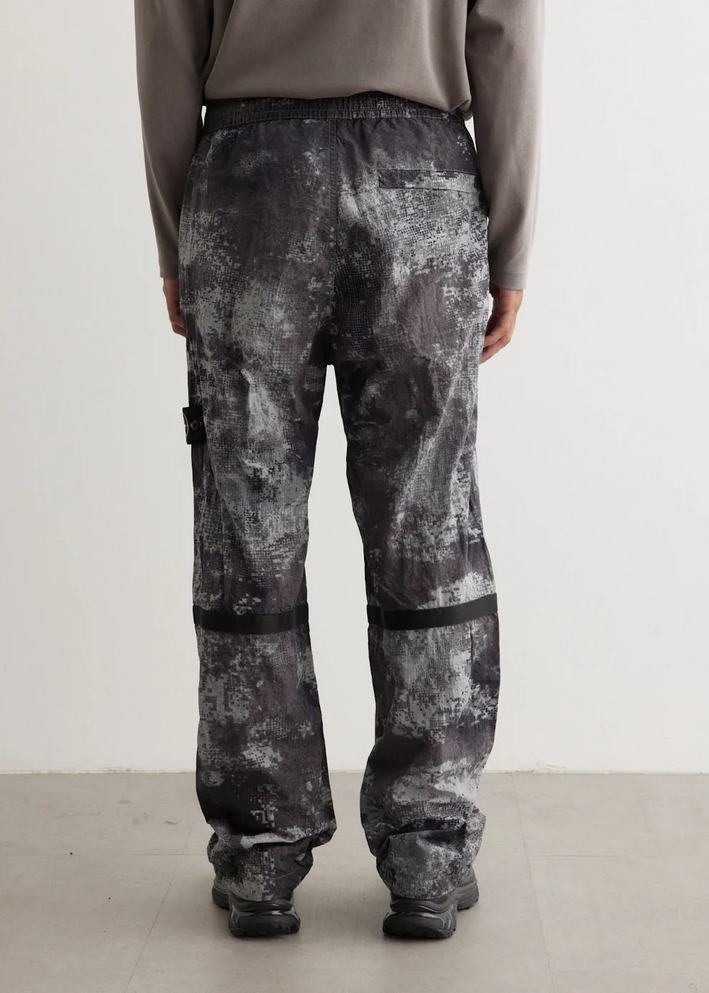 Dissolving Grid Camo Track Pants