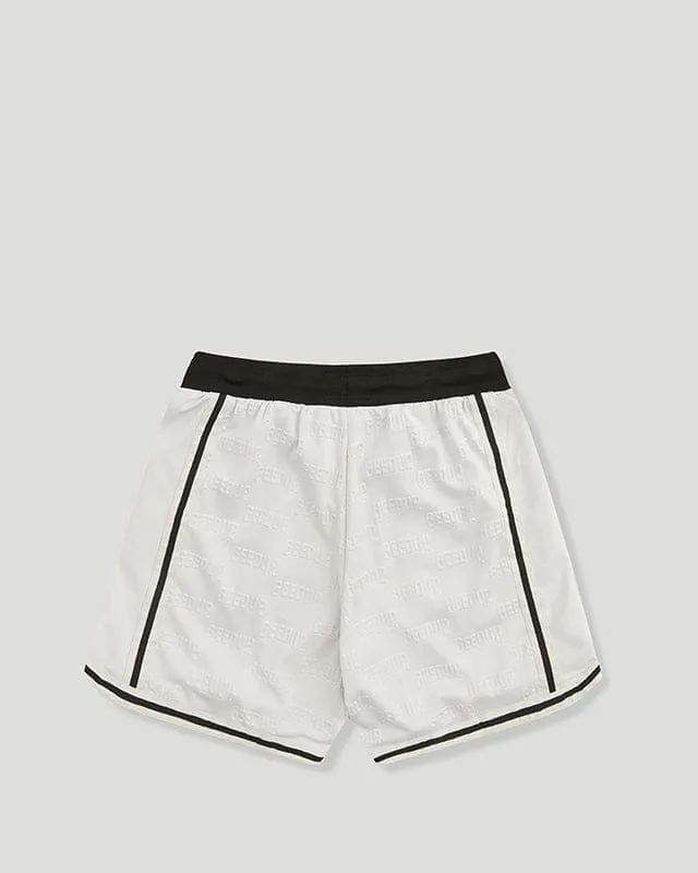 Emboss Mesh Shorts Stone Grey