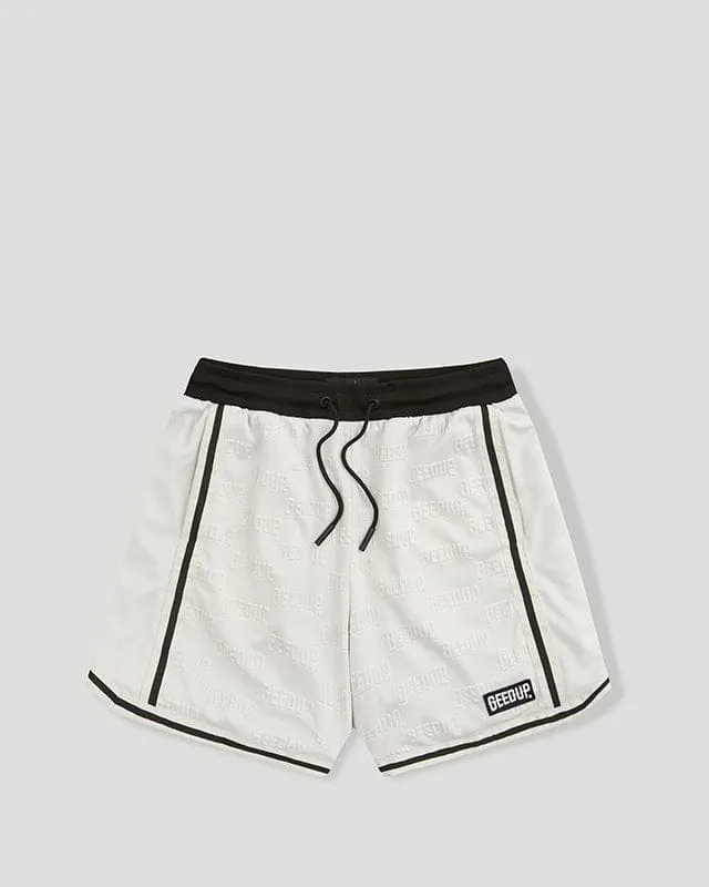 Emboss Mesh Shorts Stone Grey