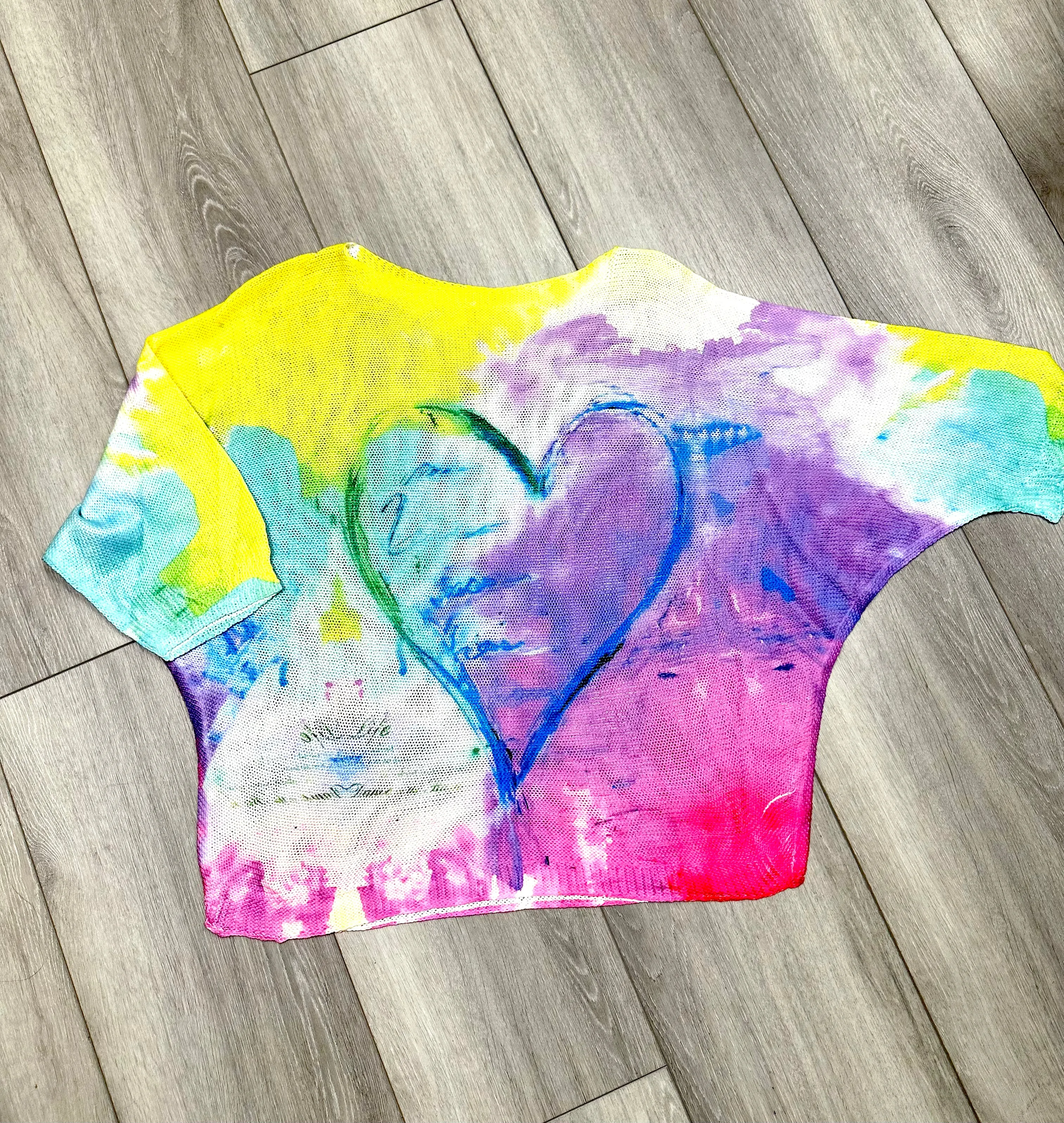 Heart Batwing Sweater