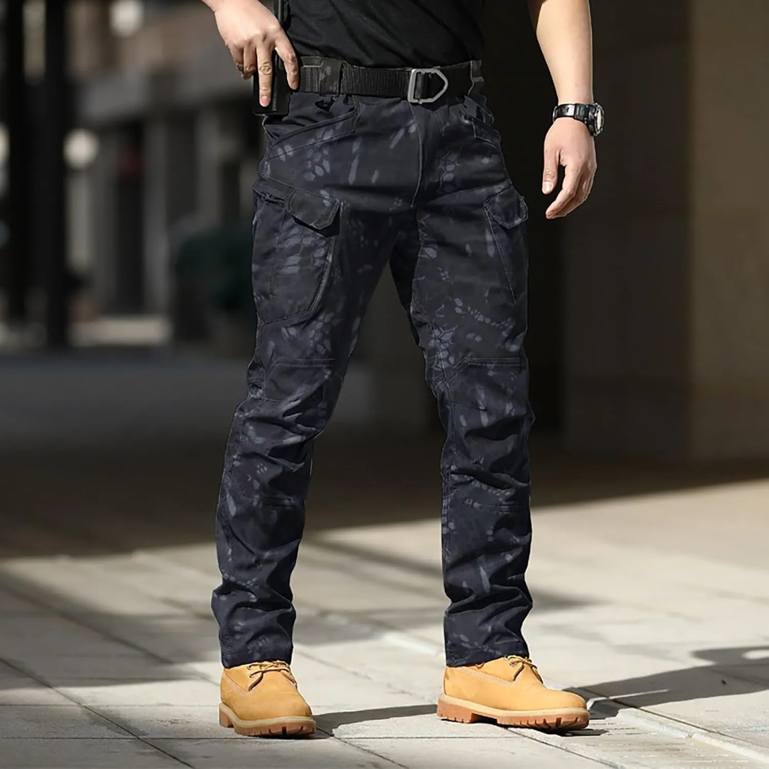 Men's Hiking Tactical Pants Khaki Pants Mens Relaxed Fit Dress Sweatpants for Men Jogger Scrubs for Mens Brown Pants