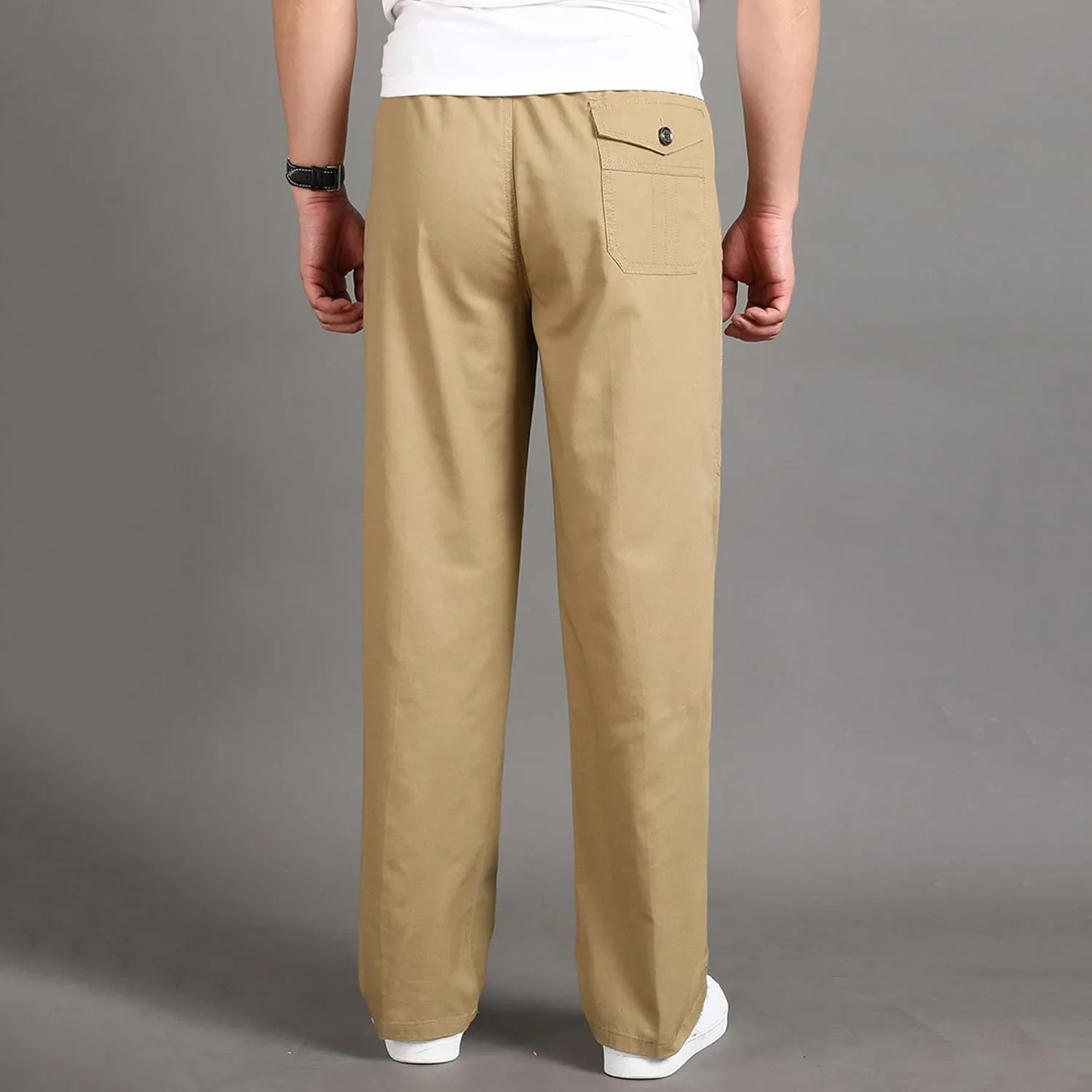Mens Sweatpants with Pockets Big and Tall for Jogging Running Exercise Gym Workout Mens Zip Joggers Pants Casual Gym