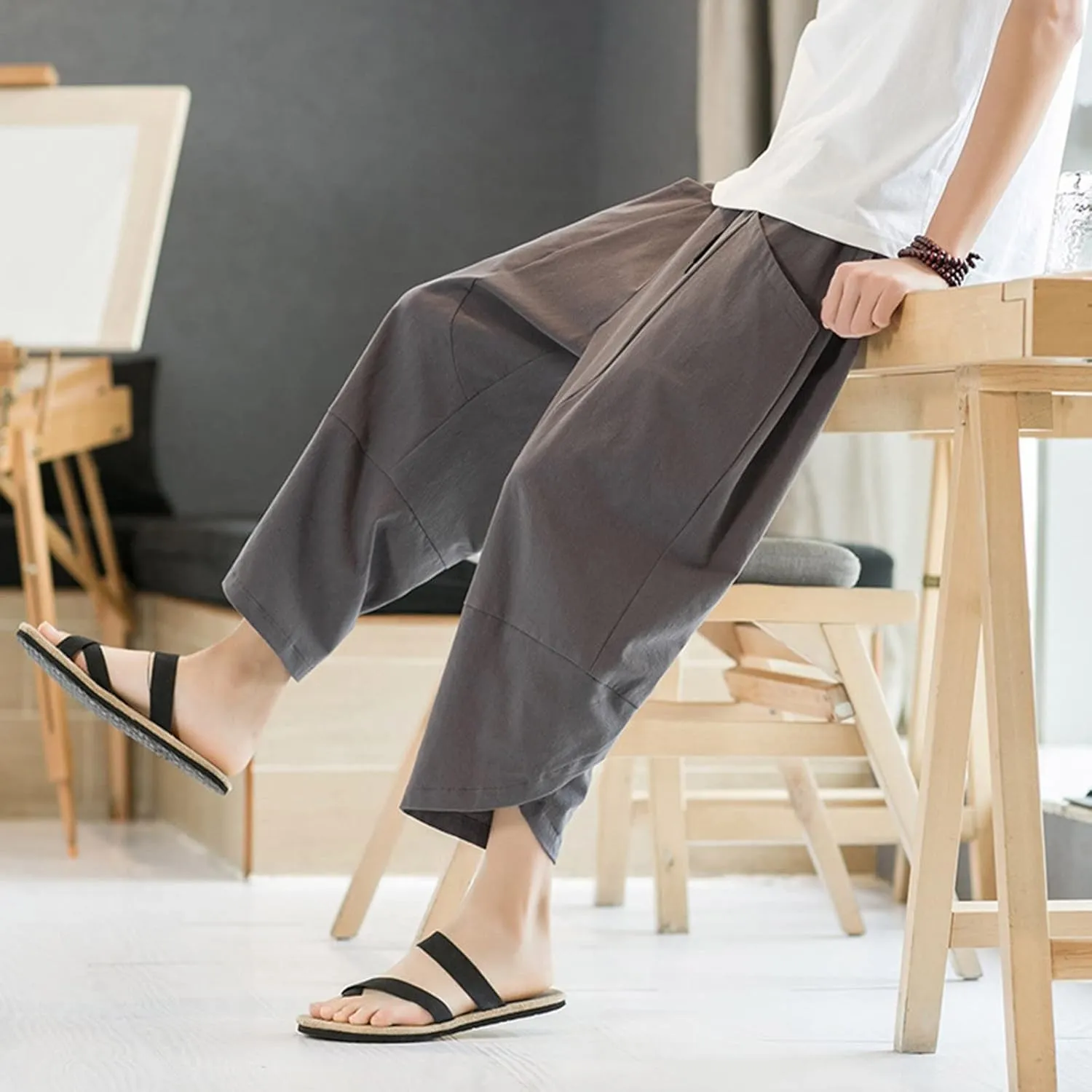 Mens Sweatpants with Pockets Big and Tall Sweatpants Athletic Pants for Men Mens Autumn and Winter High Street Fashion