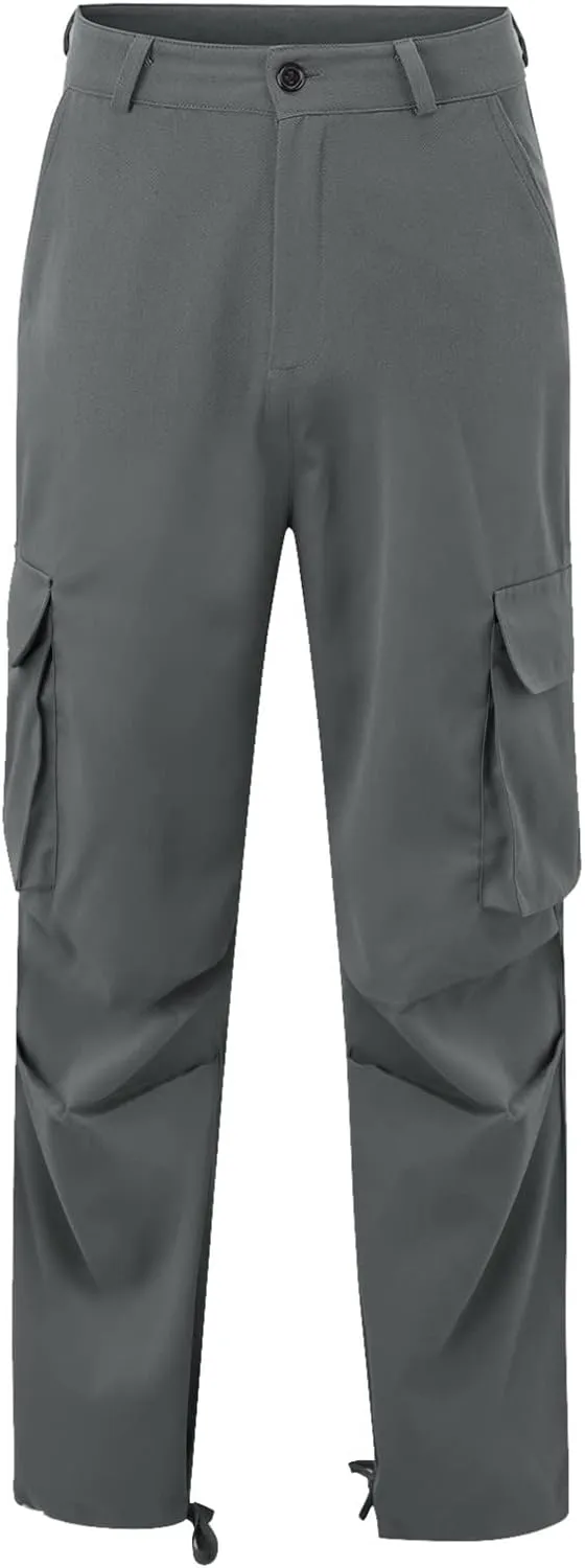 Mens Workout Cargo Sweatpants Loose Sports Trousers Work Pants with Pockets Men's Hiking Cargo Pants for Men Joggers