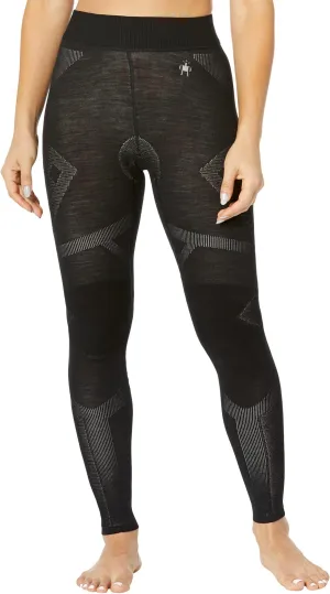 Merino Smartwool Intraknit Thermal Pants, Black/White