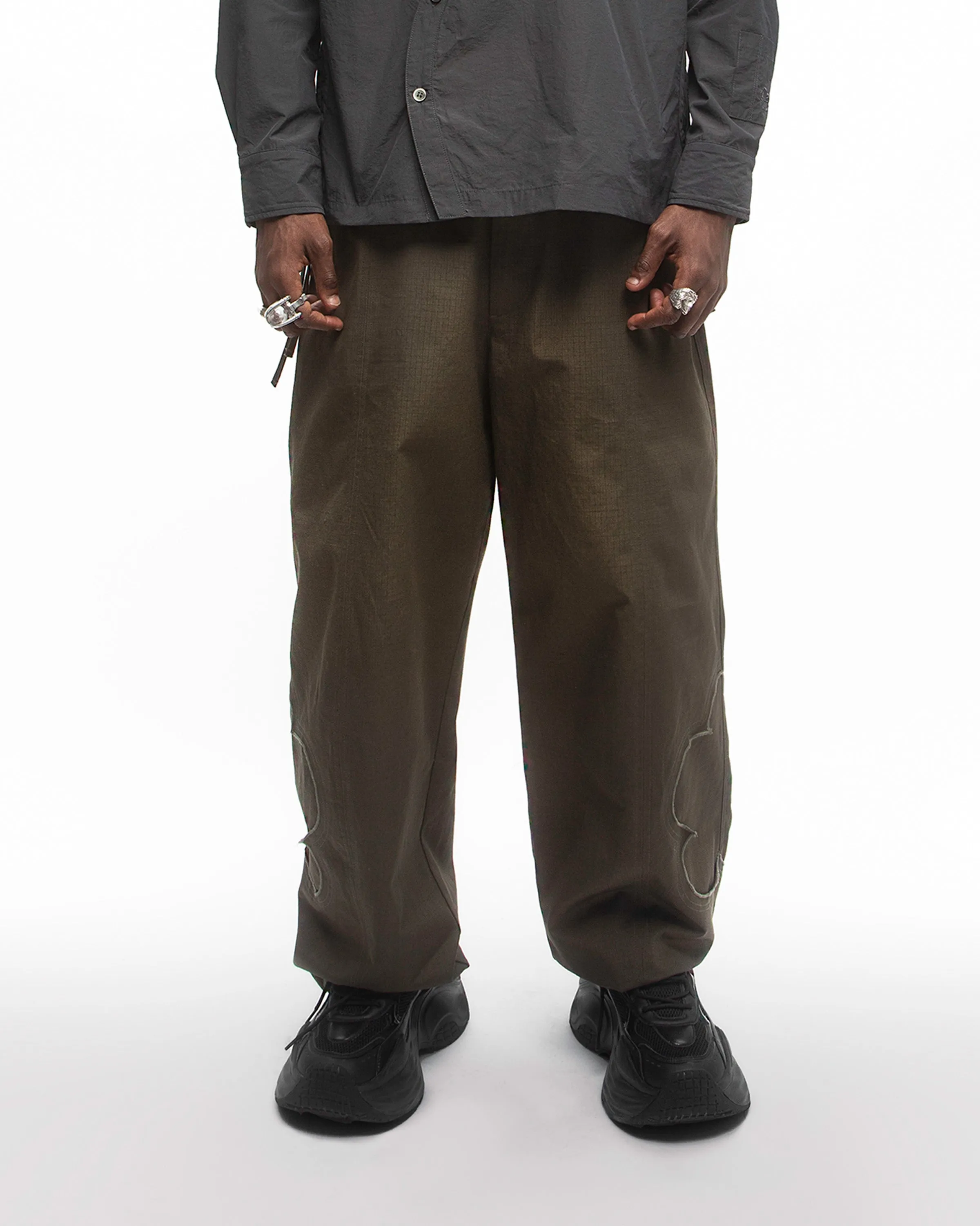 OLIVE MOCHI RIPSTOP TROUSERS