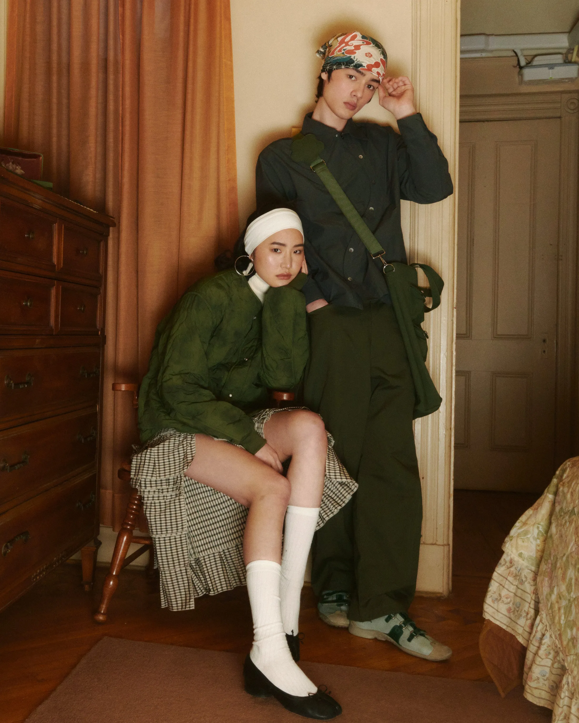 OLIVE MOCHI RIPSTOP TROUSERS