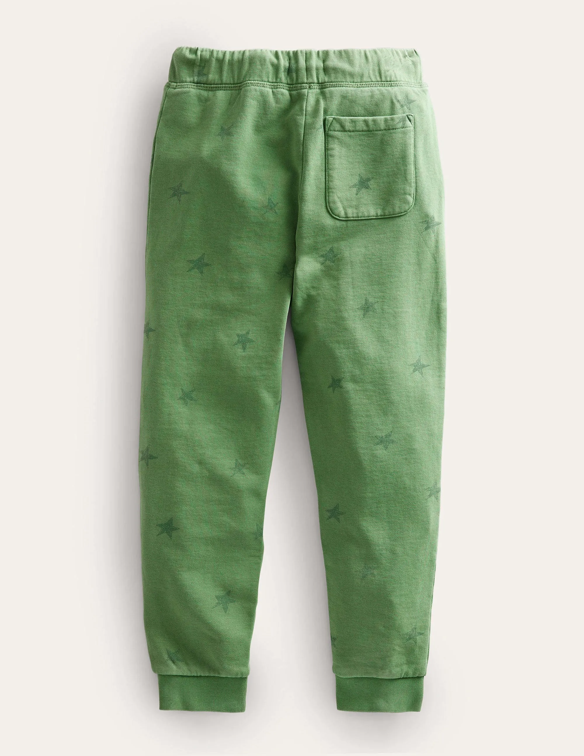 Printed Garment Dye Joggers-Safari Green Scribble Star