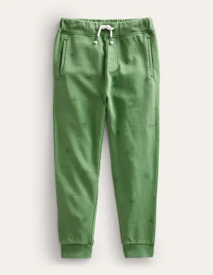 Printed Garment Dye Joggers-Safari Green Scribble Star