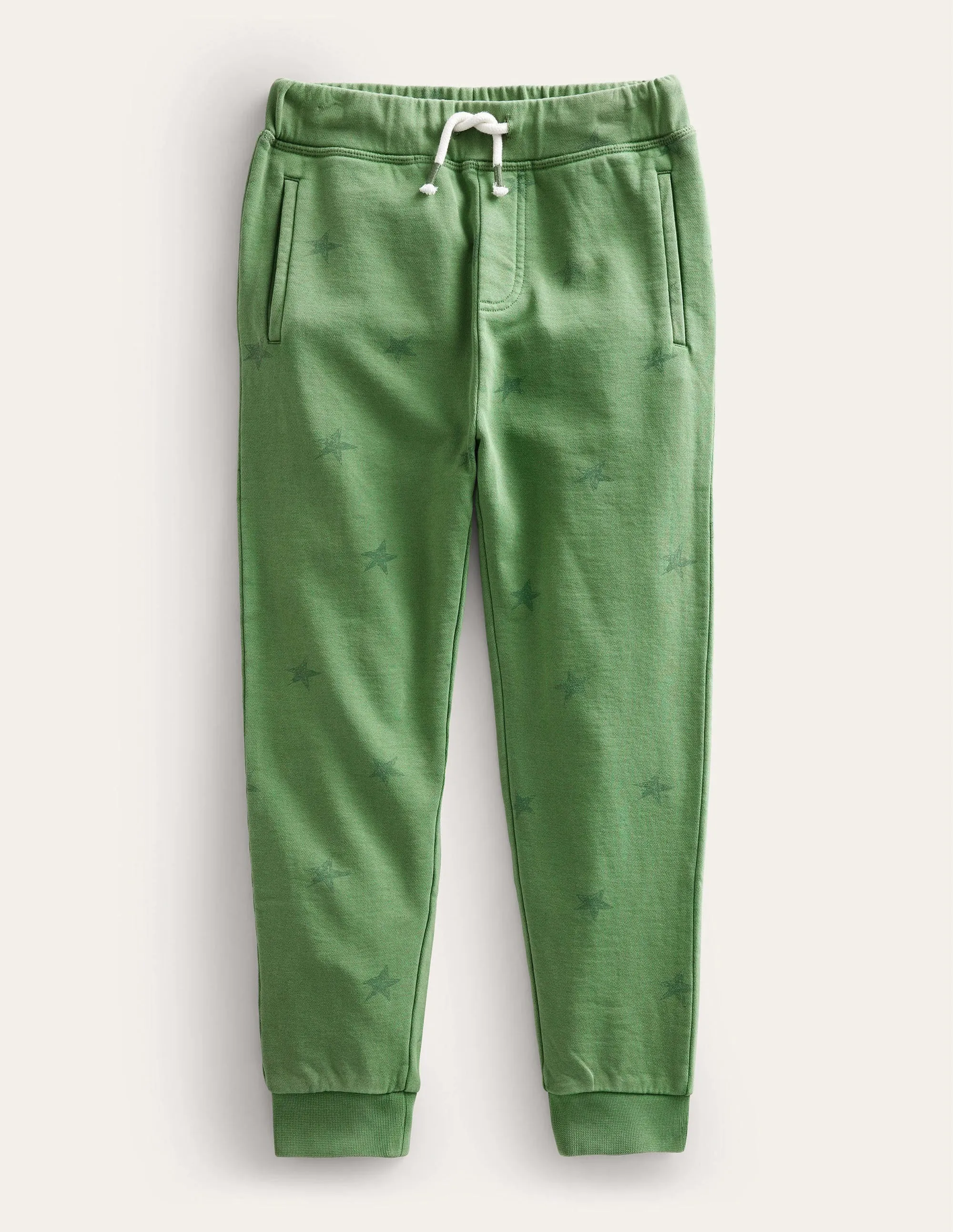 Printed Garment Dye Joggers-Safari Green Scribble Star