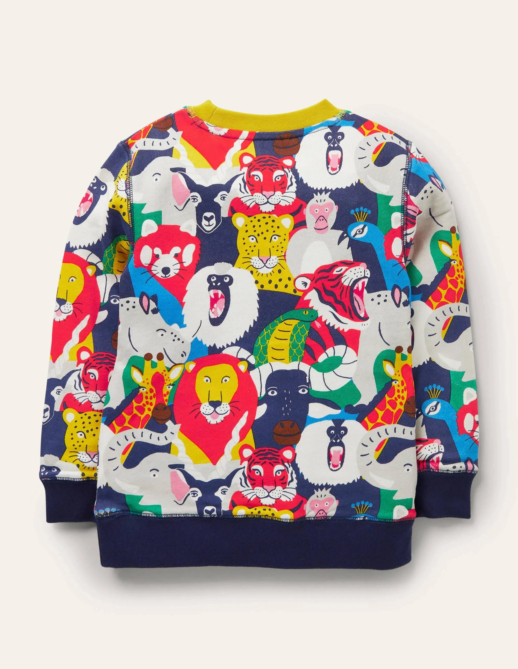 Printed Sweatshirt-Multi Bonkers Jungle