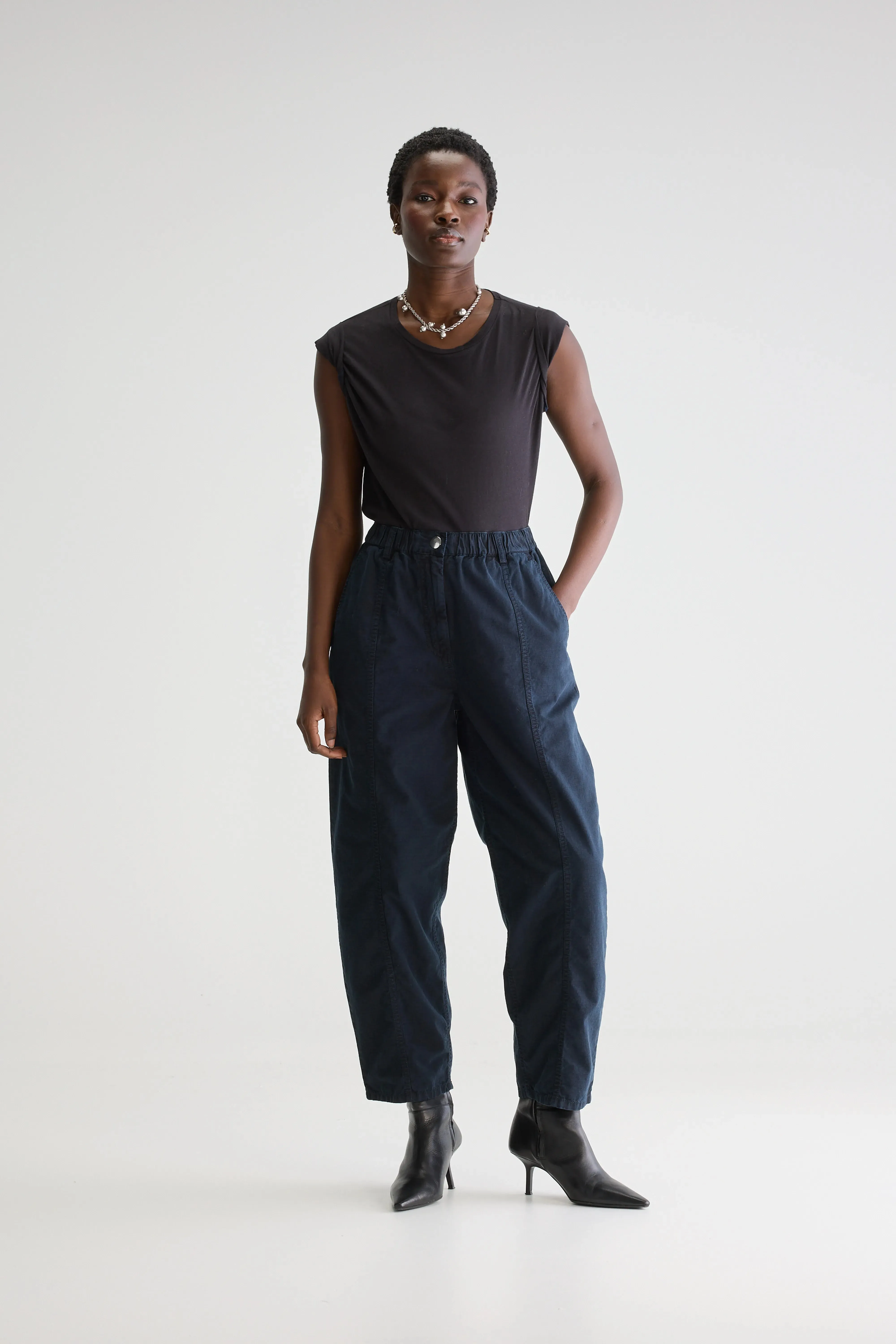 Wesly relaxed trousers (251 / W / NAVY)