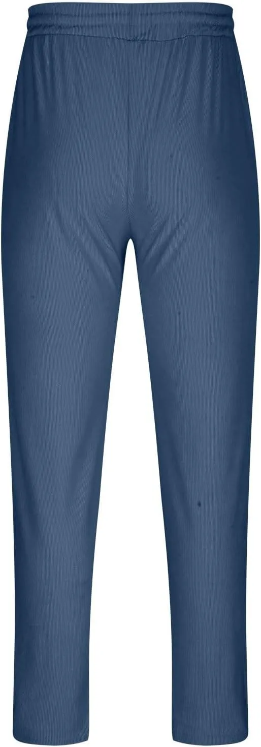 Wide Leg Pants Mens Lounge Solid Colour Pants Baggy Corduroy Pants Slant Pocket Tie Front Pants Flex Sport Pants
