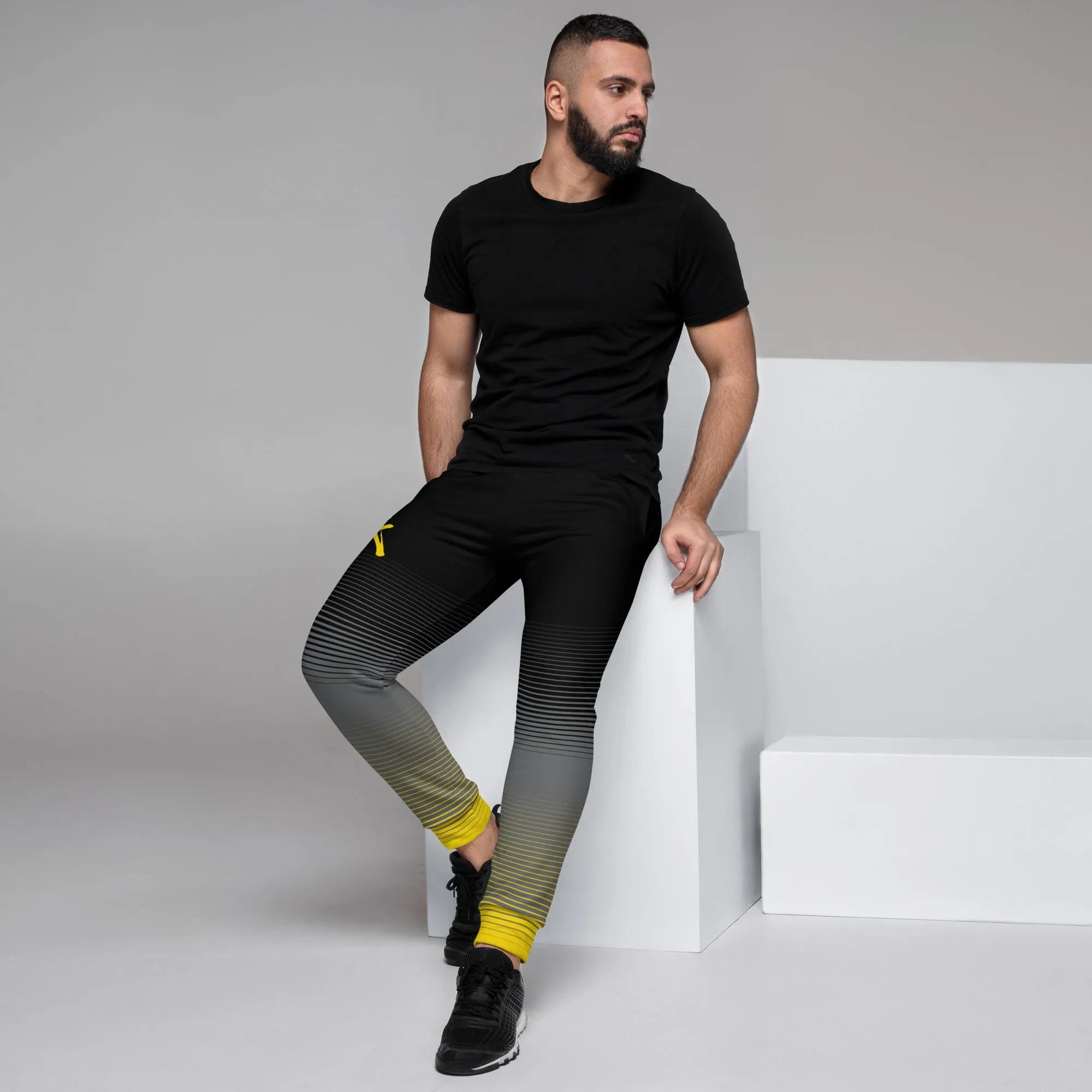 Yellow OMBRE Men's Joggers