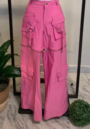 Zipper Cargo Pants